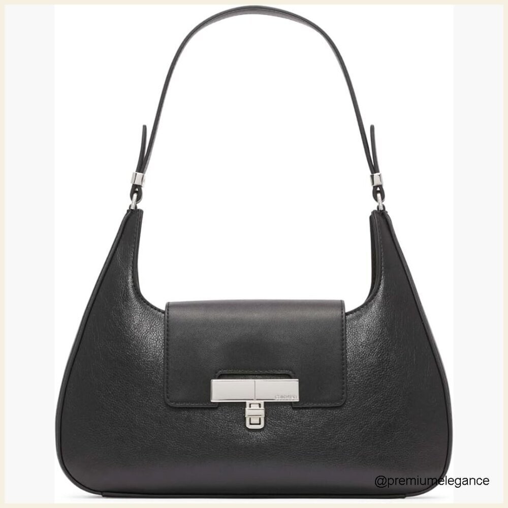 Vegan Leather Shoulder Bag with Multiple Pockets for Day or Night